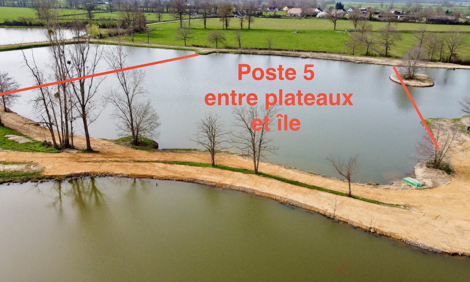 Poste 5 Entre plateau et île Les Etangs du Brionnais Pêche à la Carpe Specimen no kill Saône-et-Loire 71 (10)